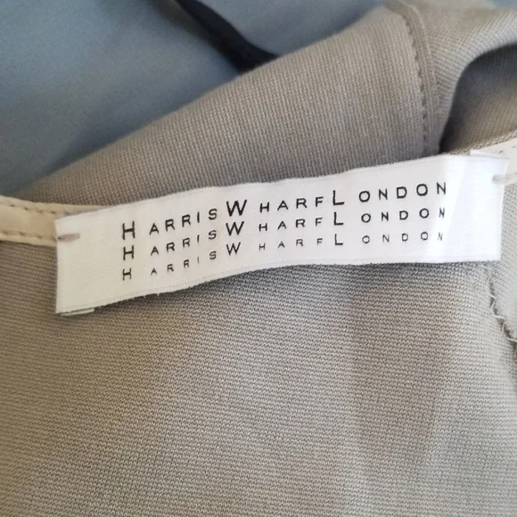 Harris Wharf London Size 44 grey S/S crew dress - Picture 4 of 8